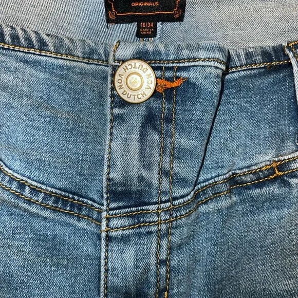 Von Dutch Originals Plus Size Skinny Jeans 16 fits 14 best - Picture 5 of 10